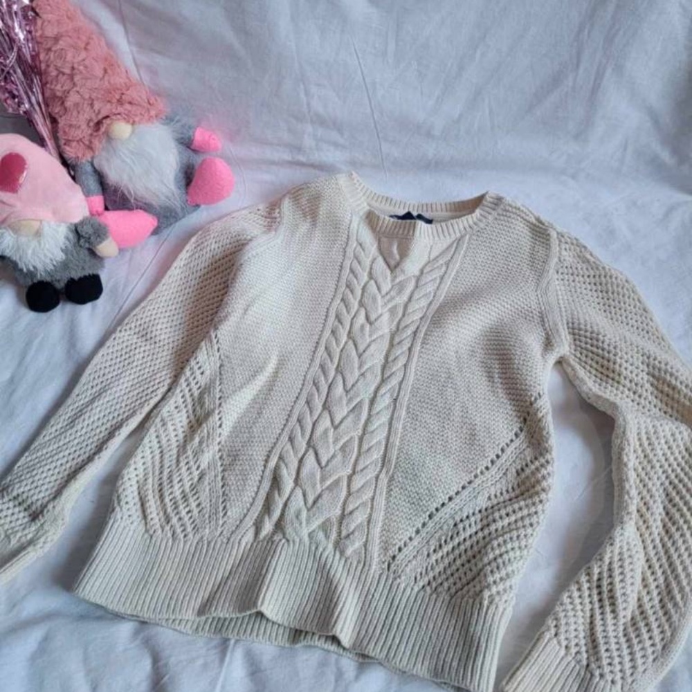 Gapkids Cream Cable Knit Sweater 💗